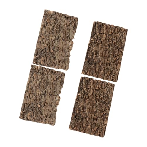 Yardwe 4 Stücke Natürliche Reptil Tank Dekorative Rinde Sicher Reptil Hintergrund Für Aquarium Terrarium von Yardwe