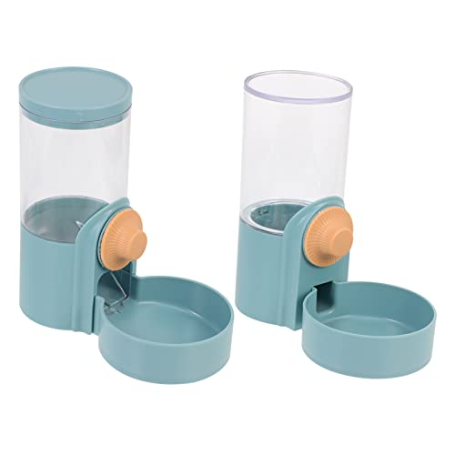 Yardwe 4 Stück Trinkbrunnen für Haustiere Wasserflasche für Welpen Hamsterwasser Automatischer Wasserspender pet Feeder Futterspender für Katzen Kaninchenfutterautomat Kiste Wasserschale von Yardwe