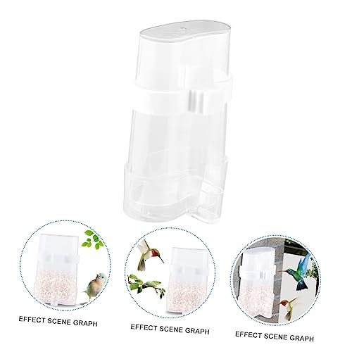 Yardwe 4stücke Teiliges Automatisches Trinkgerät Für Vögel Dual-futterspender Für Wellensittiche Kleintiere Und Nager Transparente Futterstation Für Einfache Montage Und Nutzung von Yardwe
