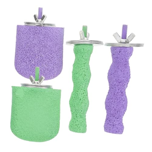Yardwe 4 Stück Vogelkrallen Schleifsticks Parrot Perch Plattform für Gesunde Krallenpflege für Wellensittiche Nymphensittiche und Vögel Yardwe 4 Stück Vogelkrallen Schleifsticks Parrot Perch Plattform für Gesunde Krallenpflege für Wellensittiche Nymphensittiche und Vögel von Yardwe