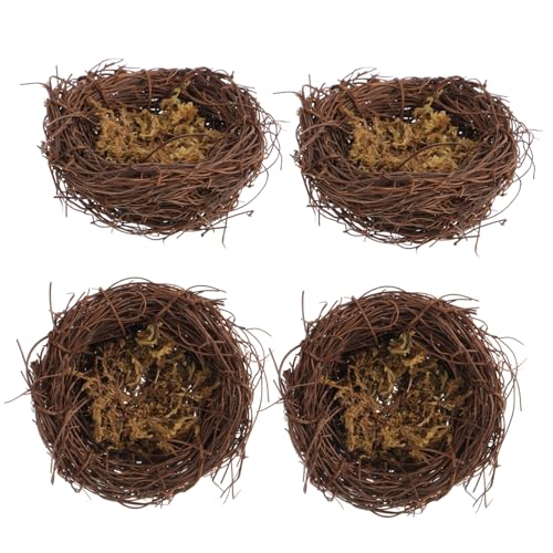 Yardwe Vogelnest-zubehör 4 Stück Große Rattan-vogelnester Für Die Dekoration Zu Hause Und Im Büro Yardwe Vogelnest-zubehör 4 Stück Große Rattan-vogelnester Für Die Dekoration Zu Hause Und Im Büro von Yardwe