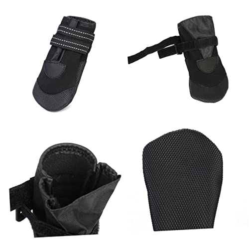 Yardwe 4stücke Titel wasserdichte Winter-hundeschuhe Für Kleine Hunde Warm Gefüttert rutschfest Und Reflektierend Für Outdoor-aktivitäten Und Pfotenschutz Schwarz Yardwe 4stücke Titel wasserdichte Winter-hundeschuhe Für Kleine Hunde Warm Gefüttert rutschfest Und Reflektierend Für Outdoor-aktivitäten Und Pfotenschutz Schwarz von Yardwe