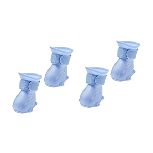 Yardwe 4 Stück wasserdichte rutschfeste Hundeschuhe aus Tep Material Warme Regenstiefel für Kleine Hunde Pfotenschonend und Langlebig Sicher bei Regen und Teiliges Hellblau Yardwe 4 Stück wasserdichte rutschfeste Hundeschuhe aus Tep Material Warme Regenstiefel für Kleine Hunde Pfotenschonend und Langlebig Sicher bei Regen und Teiliges Hellblau von Yardwe
