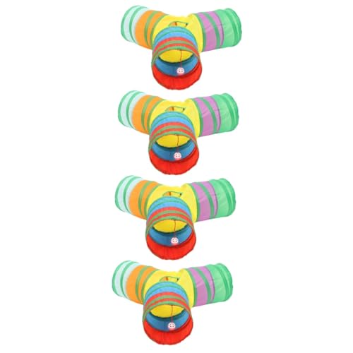 Yardwe 4 Stücke Tragen-beständig Tunnel Polyester Katze Tunnel Interessant Kätzchen Spielzeug Katze Versorgung von Yardwe