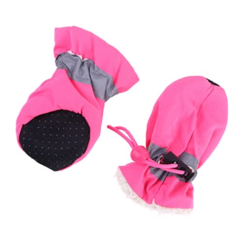 Yardwe Regenstiefel 4-teiliges Set wasserdichte Hundeschuhe Hundestiefel Hundeschuhe Kordelzug Booties Socken Hundeschuhe Mittelgroße Hunde rutschfeste Schuhe Rosa Hundepfote Sanft Yardwe Regenstiefel 4-teiliges Set wasserdichte Hundeschuhe Hundestiefel Hundeschuhe Kordelzug Booties Socken Hundeschuhe Mittelgroße Hunde rutschfeste Schuhe Rosa Hundepfote Sanft von Yardwe