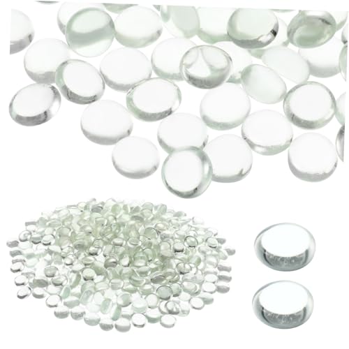 Yardwe Flache Murmeln Glasperlen 400 Stück Vasenfüller Dekorative Steine für Aquarien Basteln Und Dekoration Yardwe Flache Murmeln Glasperlen 400 Stück Vasenfüller Dekorative Steine für Aquarien Basteln Und Dekoration von Yardwe