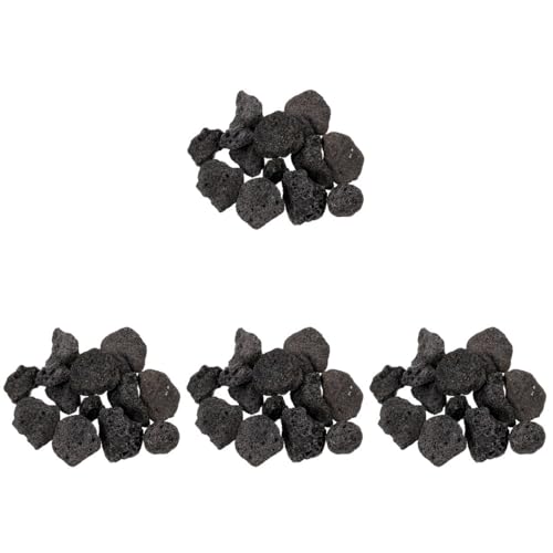 Yardwe 4Er-Pack Vulkangestein Für Aquarien Lavagestein Für Aquarien Schwarze Vulkangesteine von Yardwe