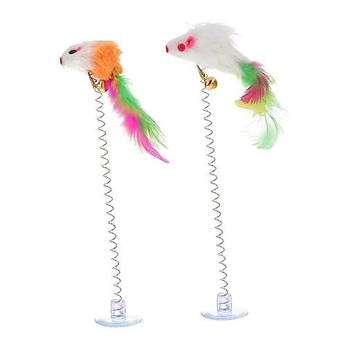 Yardwe 4stücke Katzenspielzeug Mit Teiliges Aus Kreativen Federspielzeugen Stimuliert Jagdinstinkt Verhindert Kratzen An Möbeln Fördert Die Interaktion Zwischen Katze Und Besitzer von Yardwe
