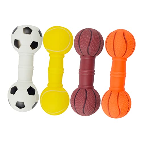 Yardwe 4Stücke Interaktives Hundespielzeug Bissbeständiger Molarball für Zahnpflege Quietscher für Welpen und Kleine Hunde Fördert Spiel und Beschäftigung Yardwe 4Stücke Interaktives Hundespielzeug Bissbeständiger Molarball für Zahnpflege Quietscher für Welpen und Kleine Hunde Fördert Spiel und Beschäftigung von Yardwe