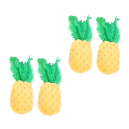 Yardwe 4Stücke Katzenminze Ananas Teiliges Für Katzen Interaktives Molar Aus Hochwertigem Material Fördert Gesunde Aktivitäten Und Natürliche Jagdinstinkte Ansprechendes Design Yardwe 4Stücke Katzenminze Ananas Teiliges Für Katzen Interaktives Molar Aus Hochwertigem Material Fördert Gesunde Aktivitäten Und Natürliche Jagdinstinkte Ansprechendes Design von Yardwe