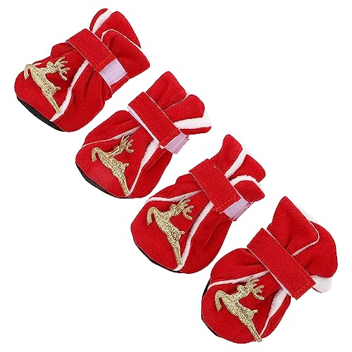 Yardwe 4Stücke Pet Winter Boots Teiliges Für rutschfest Und Warm Für Drinnen Und Draußen Als Für Haustierbesitzer Yardwe 4Stücke Pet Winter Boots Teiliges Für rutschfest Und Warm Für Drinnen Und Draußen Als Für Haustierbesitzer von Yardwe