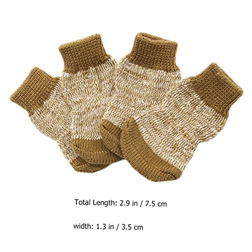 Yardwe 4Stücke Rutsch Hundestoppersocken aus Baumwolle für Haustiere Pfotenschutz für Drinnen rutschfest und Bequem für Kalte Böden und Winterbedingungen Yardwe 4Stücke Rutsch Hundestoppersocken aus Baumwolle für Haustiere Pfotenschutz für Drinnen rutschfest und Bequem für Kalte Böden und Winterbedingungen von Yardwe