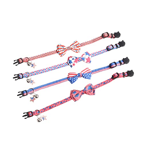 Yardwe 4Stücke Verstellbare Hundehalsbänder Im Unabhängigkeitstag Design Dekorative Haustierkragen Mit Flaggenmotiv Und Sternen Für Festlichen Für Katzen Yardwe 4Stücke Verstellbare Hundehalsbänder Im Unabhängigkeitstag Design Dekorative Haustierkragen Mit Flaggenmotiv Und Sternen Für Festlichen Für Katzen von Yardwe