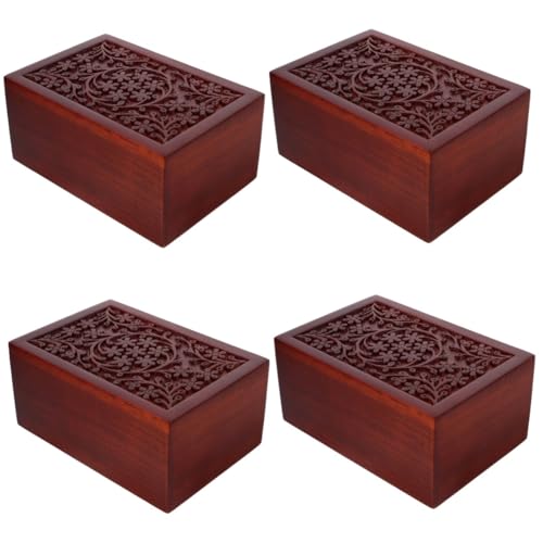 Yardwe 4Er-Box Haustier Urne Haustiere kleine Urnen Holzurne zur Aufbewahrung von Haustierasche Halter für Haustierasche aus Holz gedenken Sarg Holzrahmen hölzern Yardwe 4Er-Box Haustier Urne Haustiere kleine Urnen Holzurne zur Aufbewahrung von Haustierasche Halter für Haustierasche aus Holz gedenken Sarg Holzrahmen hölzern von Yardwe