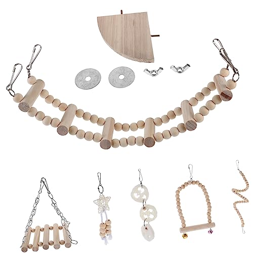 Yardwe 5 Sets Papagei Vogel Kauspielzeug Vogelkäfig Hängematte Schaukel Spielzeug Vogel Sitzstange Spielzeug Für Vögel Vogel Training Supplies Yardwe 5 Sets Papagei Vogel Kauspielzeug Vogelkäfig Hängematte Schaukel Spielzeug Vogel Sitzstange Spielzeug Für Vögel Vogel Training Supplies von Yardwe