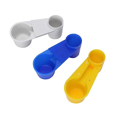 Yardwe 5 Stück Automatischer Trinkbrunnen Etikett Fütterung Trinkflasche mit Bewässerung Vogelfütterer Taubenwasser Spenden Vogel-Wasser-Futterschale Vögel Wasserbecher Zufällige Farbe von Yardwe
