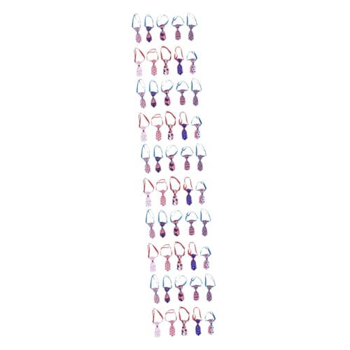 Yardwe 50 Stück Haustier Fliege Hundehalsband mit Krawatte Unabhängigkeitstag Hundekostüm Patriotisches Haustierkostüm verstellbare Katzenkrawatte Kleider Partykostüm für Welpen die Katze von Yardwe
