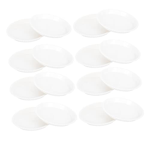 Yardwe 50 Stück Pflanzentopf Untersetzer wasserdichte Blumentopfunterlage Kunststoffschalen für Innen und Außenbereich für Pflanzenpflege von Yardwe