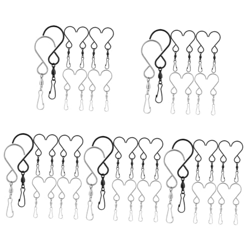 Yardwe 5 Sets Drehhaken Edelstahl Zum Aufhängen Von Blumentöpfen 360° Drehbare Aufhängehaken Für Windspiele Dekorative Vogelhäuschen-aufhänger Modernes Gartendekor-zubehör 10 Stück * 5 Yardwe 5 Sets Drehhaken Edelstahl Zum Aufhängen Von Blumentöpfen 360° Drehbare Aufhängehaken Für Windspiele Dekorative Vogelhäuschen-aufhänger Modernes Gartendekor-zubehör 10 Stück * 5 von Yardwe