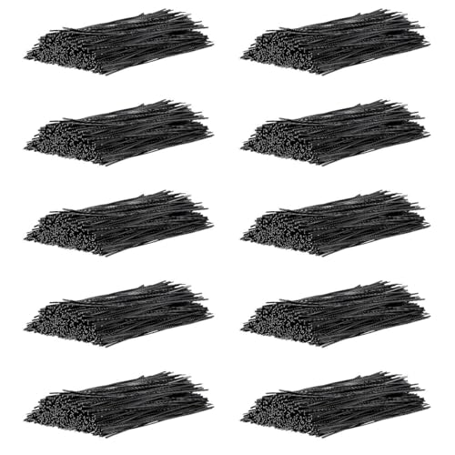 Yardwe 5000 Stück Schwarze Drehbinder 15 2 cm Kunststoff-Drehbinder Drahtbeutelbinder Für Zuhause Yardwe 5000 Stück Schwarze Drehbinder 15 2 cm Kunststoff-Drehbinder Drahtbeutelbinder Für Zuhause von Yardwe