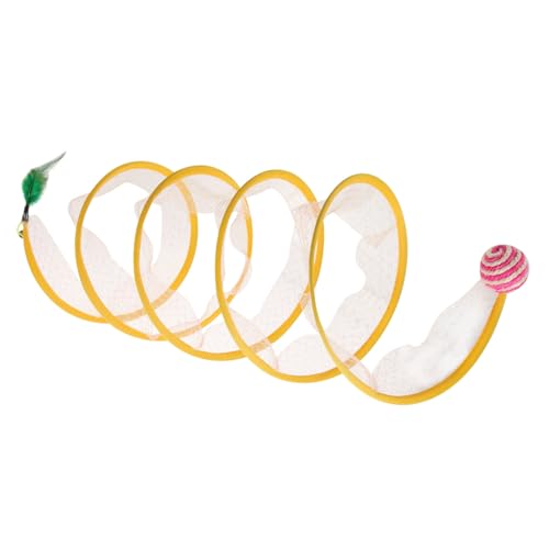 Yardwe 5St Faltbarer Katzentunnel Katzenspielzeug zum Kratzen Tunnel-Spielzeug Spielzeuge Kätzchen tretendes Spielzeug Tunnelspielzeug für Katze Puzzle Hauskatze Katzenminze Stahldraht Yardwe 5St Faltbarer Katzentunnel Katzenspielzeug zum Kratzen Tunnel-Spielzeug Spielzeuge Kätzchen tretendes Spielzeug Tunnelspielzeug für Katze Puzzle Hauskatze Katzenminze Stahldraht von Yardwe