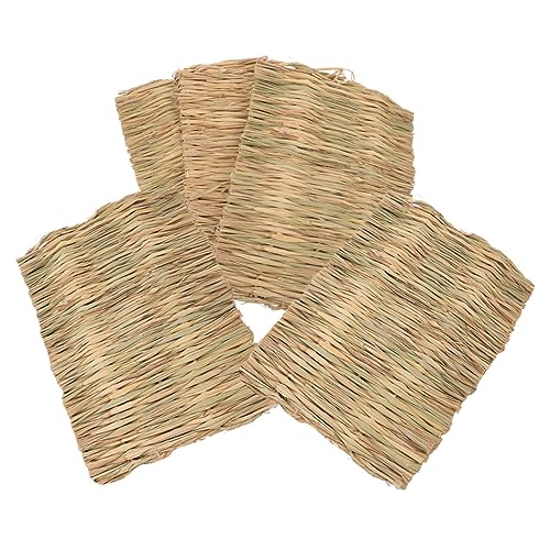 Yardwe 5St Grasmatte gewebte Bettmatte Hamster einstreu Hasen zubehör für den käfig meerschweinchen unterlage Kaninchengras Heu Wurf Gewebte Bettmatte für Meerschweinchen kleines Tier Yardwe 5St Grasmatte gewebte Bettmatte Hamster einstreu Hasen zubehör für den käfig meerschweinchen unterlage Kaninchengras Heu Wurf Gewebte Bettmatte für Meerschweinchen kleines Tier von Yardwe