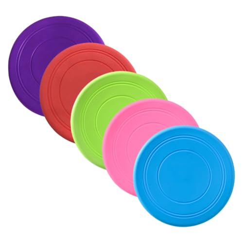 Yardwe 5stücke Hund Disc Spielzeug Flieg Teller Für Hunde Outdoor Wurfspielzeug Kauspielzeug Für Welpen Training Apportierspielzeug von Yardwe