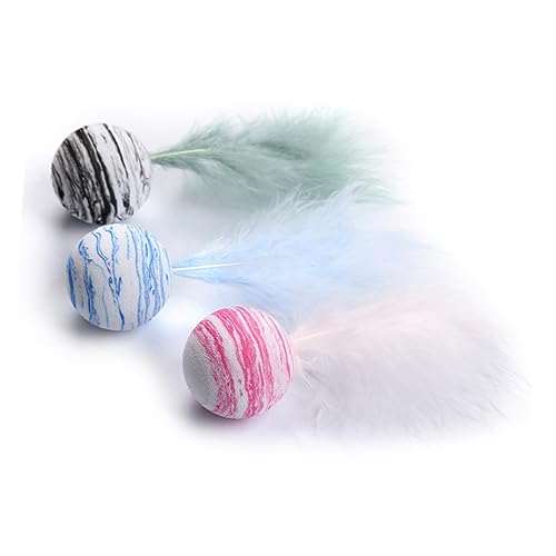 Yardwe Katzenspielzeug Katzenbeißspielzeug 5 Stück Heimtierbedarf Katzenspielzeug Zubehör Für Katzen Zufällige Farbe von Yardwe