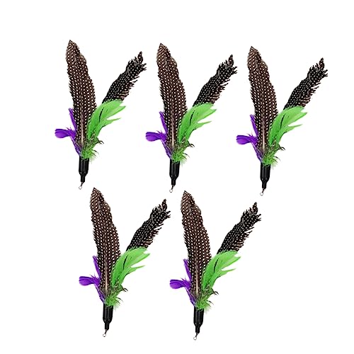 Yardwe 5stücke Teiliges Katzenangel Zubehörset Mit Bunten Ersatzköpfen Interaktives Spielzeug Für Katzen Bindung Zu Stärken Zu Yardwe 5stücke Teiliges Katzenangel Zubehörset Mit Bunten Ersatzköpfen Interaktives Spielzeug Für Katzen Bindung Zu Stärken Zu von Yardwe
