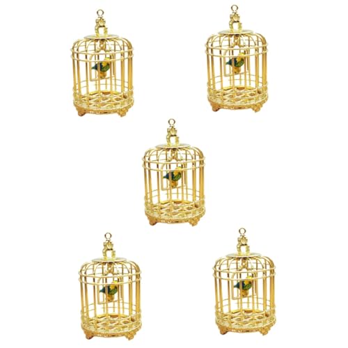 Yardwe 5 Stücke Mini Vogelkäfig Modell Miniatur Käfig Mini Schmuck Vogel Käfige Spielzeug Yardwe 5 Stücke Mini Vogelkäfig Modell Miniatur Käfig Mini Schmuck Vogel Käfige Spielzeug von Yardwe