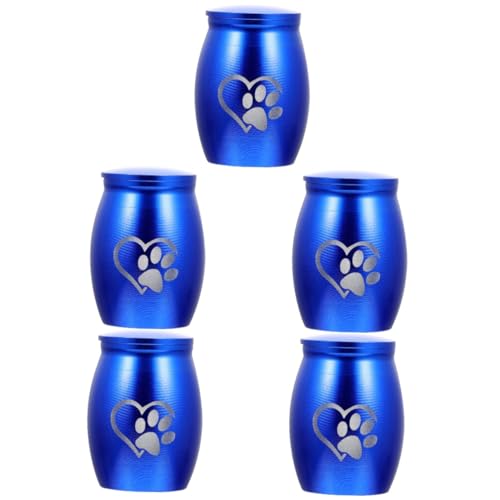 Yardwe 5st Haustier Urne Gedenkurne Für Haustiere Hundeasche Urne Für Mini Kleine Tierurne Haustier- -urne Urnen Für Gedenkurne Für Katzen Liebe Rostfreier Ornamente von Yardwe