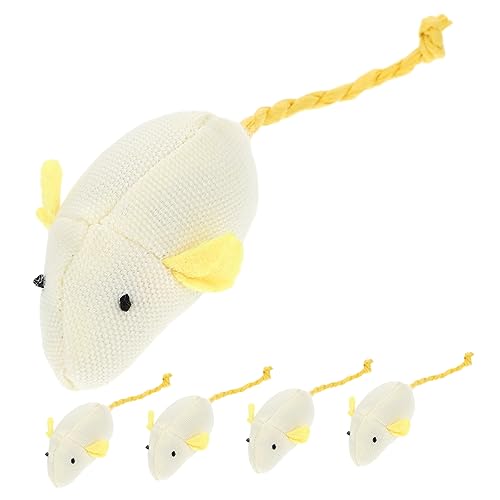 Yardwe 5er-Pack Katzenspielzeug Mäuse für Katzen Interaktives Plüschspielzeug Weiches Kätzchenspielzeug Yardwe 5er-Pack Katzenspielzeug Mäuse für Katzen Interaktives Plüschspielzeug Weiches Kätzchenspielzeug von Yardwe