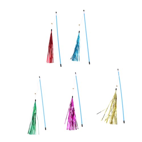 Yardwe 5stücke Teiliges Katzenspielzeug Mit Interaktiven Spielangeln Farbige Teaser Für Katzen Beschäftigung Für Katzenfreunde Stärkung Bindung Yardwe 5stücke Teiliges Katzenspielzeug Mit Interaktiven Spielangeln Farbige Teaser Für Katzen Beschäftigung Für Katzenfreunde Stärkung Bindung von Yardwe