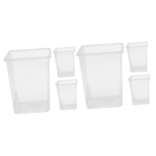 Yardwe Reptilien Box 6 Stk Fütterungsbox Sprungspinnengehege Terrarienkäfig Für Reptilien Vogelspinne-terrarium Züchterboxen Schneckenbrutkästen Lebensraum-futterbehälter Inkubatoren Brutboxen Plastik von Yardwe