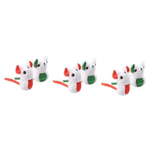 Yardwe 6 STK Katze Plüschmaus Spielzeug Hündchenspielzeug Plüschtiere interaktives Spielzeug pummeluff Kuscheltier Spielzeuge Katzen- -Spielzeug Plüsch Spielzeug niedlich Slee Yardwe 6 STK Katze Plüschmaus Spielzeug Hündchenspielzeug Plüschtiere interaktives Spielzeug pummeluff Kuscheltier Spielzeuge Katzen- -Spielzeug Plüsch Spielzeug niedlich Slee von Yardwe