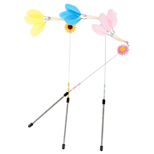 Yardwe 6stücke Interaktive Katzenangel Mit Bunten Sonnenblumenfedern Katzenspielzeug Für Spielerische Beschäftigung Und Aktivität Für Neugierige Katzen Yardwe 6stücke Interaktive Katzenangel Mit Bunten Sonnenblumenfedern Katzenspielzeug Für Spielerische Beschäftigung Und Aktivität Für Neugierige Katzen von Yardwe