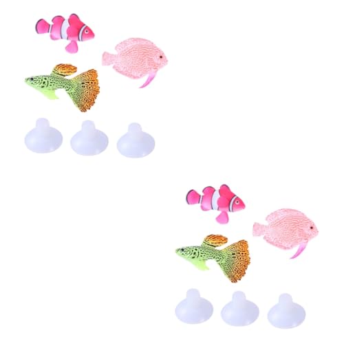 Yardwe 2 Sets Realistische Nachtlichter Aquarium Ornament Silikon Künstliche Fische Plastikfische Aquarium Fisch Ornament 3 Stück * 2 Yardwe 2 Sets Realistische Nachtlichter Aquarium Ornament Silikon Künstliche Fische Plastikfische Aquarium Fisch Ornament 3 Stück * 2 von Yardwe