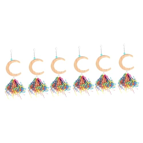 Yardwe 3 Sets Vogel Mondschaukel Papagei Stand Sittich Spielzeug Für Vogelkäfig Elegantes Holz Gefertigt Schaukel 2 Stück * 3 Yardwe 3 Sets Vogel Mondschaukel Papagei Stand Sittich Spielzeug Für Vogelkäfig Elegantes Holz Gefertigt Schaukel 2 Stück * 3 von Yardwe
