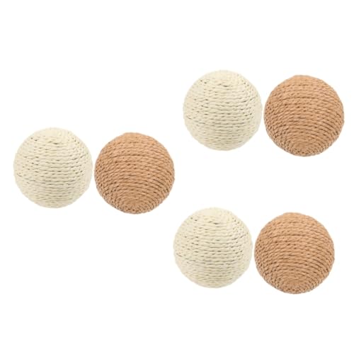 Yardwe 6 STK Katze Sisalkugel Katzen-Teaser-Spielzeug Kratzball für Kätzchen Katzenmöbel Katzenspielzeug katzenball Kauspielzeug für Kätzchen Kätzchenkratzer Kratzball für Katze Hanfseil Yardwe 6 STK Katze Sisalkugel Katzen-Teaser-Spielzeug Kratzball für Kätzchen Katzenmöbel Katzenspielzeug katzenball Kauspielzeug für Kätzchen Kätzchenkratzer Kratzball für Katze Hanfseil von Yardwe