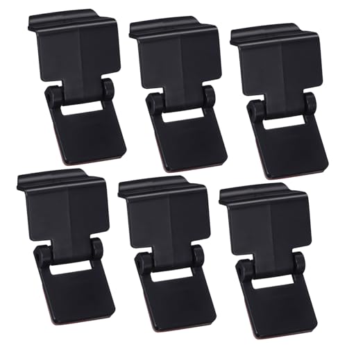 Yardwe 6 Stück Anti-Flucht-Schloss Schildkröte Reptilien Schnalle Riegel Clips Terrarienschloss sperren Tankverschlussklammern Aquarium-Tankschloss Terrarium Plastik Black von Yardwe