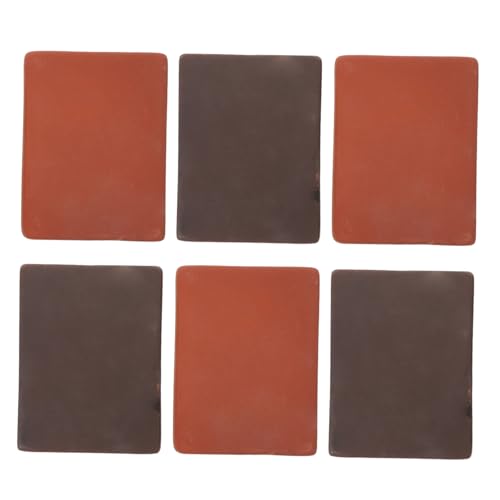 Yardwe 6 Stück Handgefertigte Terrakotta Natürliche Tonsteine für Schildkrötenbecken Langlebige Sichere Basking Plattformen für Aquarium und Terrarium Natürliche Habitat Dekoration von Yardwe