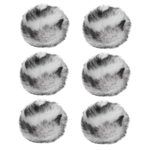 Yardwe 6stücke Katzen Spielzeug Bälle Mit Katzenminze Weiche Plüschige Leopard Print Balls Für Interaktives Kauen Und Spielen Indoor-Training Für Katzen von Yardwe