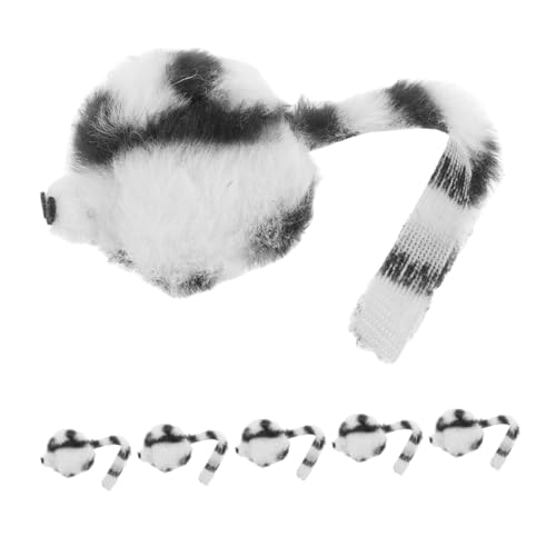 Yardwe 6 Stück Plüschmaus Für Katzen Rollenspiel Plüschmaus Förmiges Katzenjagd Süßes Katzenmaus Katzenspielzeug Tierspielzeug Für Katzen Realistisches von Yardwe
