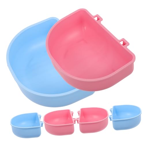 Yardwe 6 Stück Schüssel zum Aufhängen für Haustiere hamsterzubehör Hamster zubehör Kaninchenwasserspender Kleintierfutter Hamsterfutter Wassernapf für Hamster im Haushalt Rattenzubehör pp von Yardwe