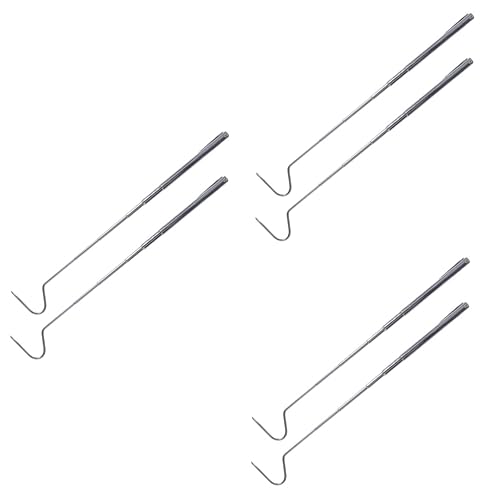 Yardwe 6 Stück Teleskop Schlangenhaken Schlangenpflücker Schlangenzange Robuster Greifer Schlangen Klapperschlangengreifer Schlangenfänger Stab Schlangengreiferzange von Yardwe