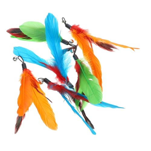 Yardwe Robustes Katzenspielzeug Plume 6pcs Cat Teaser Plume Ersatz Für Kätzchen Teazys von Yardwe