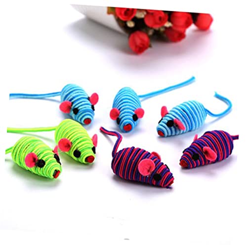 Yardwe 6stücke Elastische Mäuse Spielzeug Für Katzen Interaktives Katzenzubehör Spiel Und Farben Zufällig Für Yardwe 6stücke Elastische Mäuse Spielzeug Für Katzen Interaktives Katzenzubehör Spiel Und Farben Zufällig Für von Yardwe