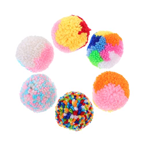 Yardwe 6St Katzenspielzeug Haustier Ball Spielzeug Apportierspielzeug für Hunde Interactive cat Toy interaktives Spielzeug Spielzeuge Katzenmahlkugel Katze Plüschball beissen Plüschkugel von Yardwe