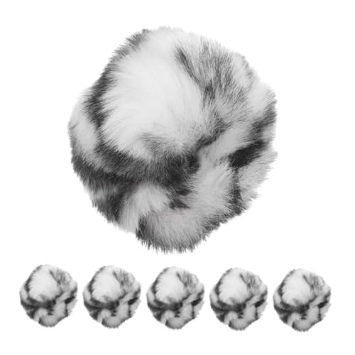 Yardwe 6stücke Plüschtier Katze Mit Katzenminze Gefüllt Kauspielzeug Für Katzen Weicher Leopard Print Ball Interaktives Übungsspielzeug Für Indoor Katzen von Yardwe