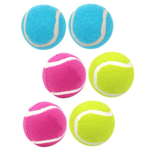 Yardwe 6Stücke Hochwertige Tennisbälle Kauspielzeug Für Welpen Und Große Langlebig Abholspiele Langeweile von Yardwe